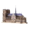 Metalowe Model 3D - Katedra Notre Dame